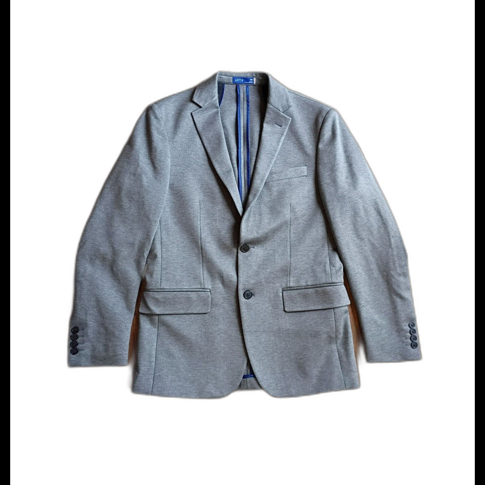 Apt. 9 Gray Slim Fit Stretch Blazer 38R
